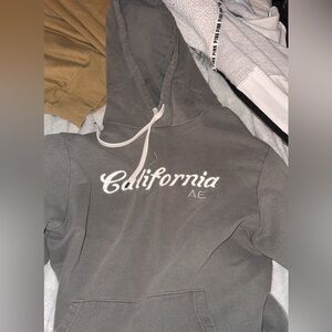 Gray American eagle Hoodie